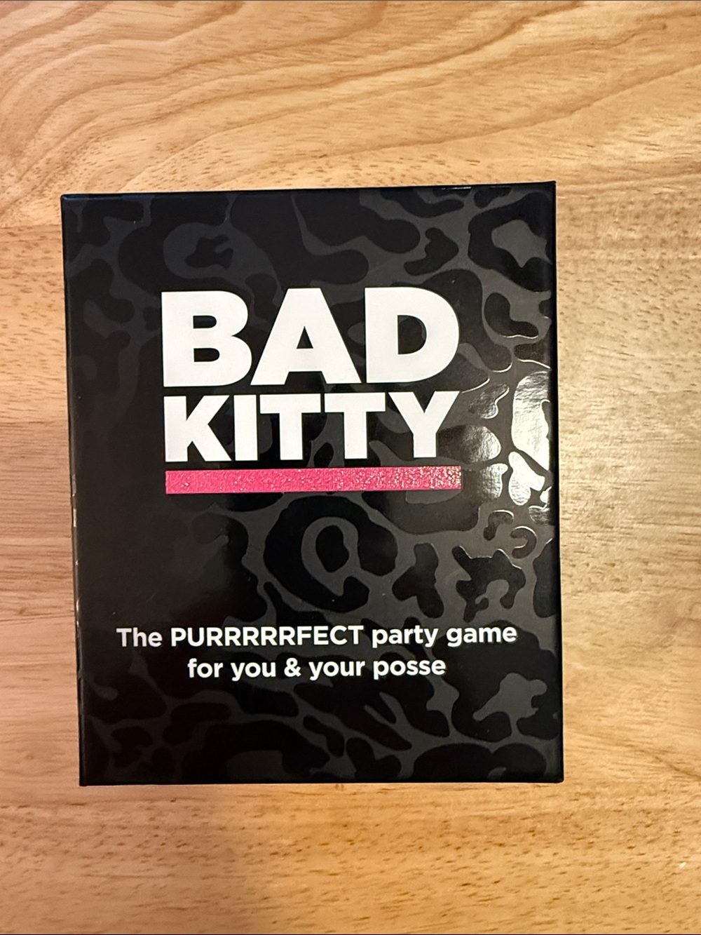 BAD KITTY Party Game - Black with Pink Accent